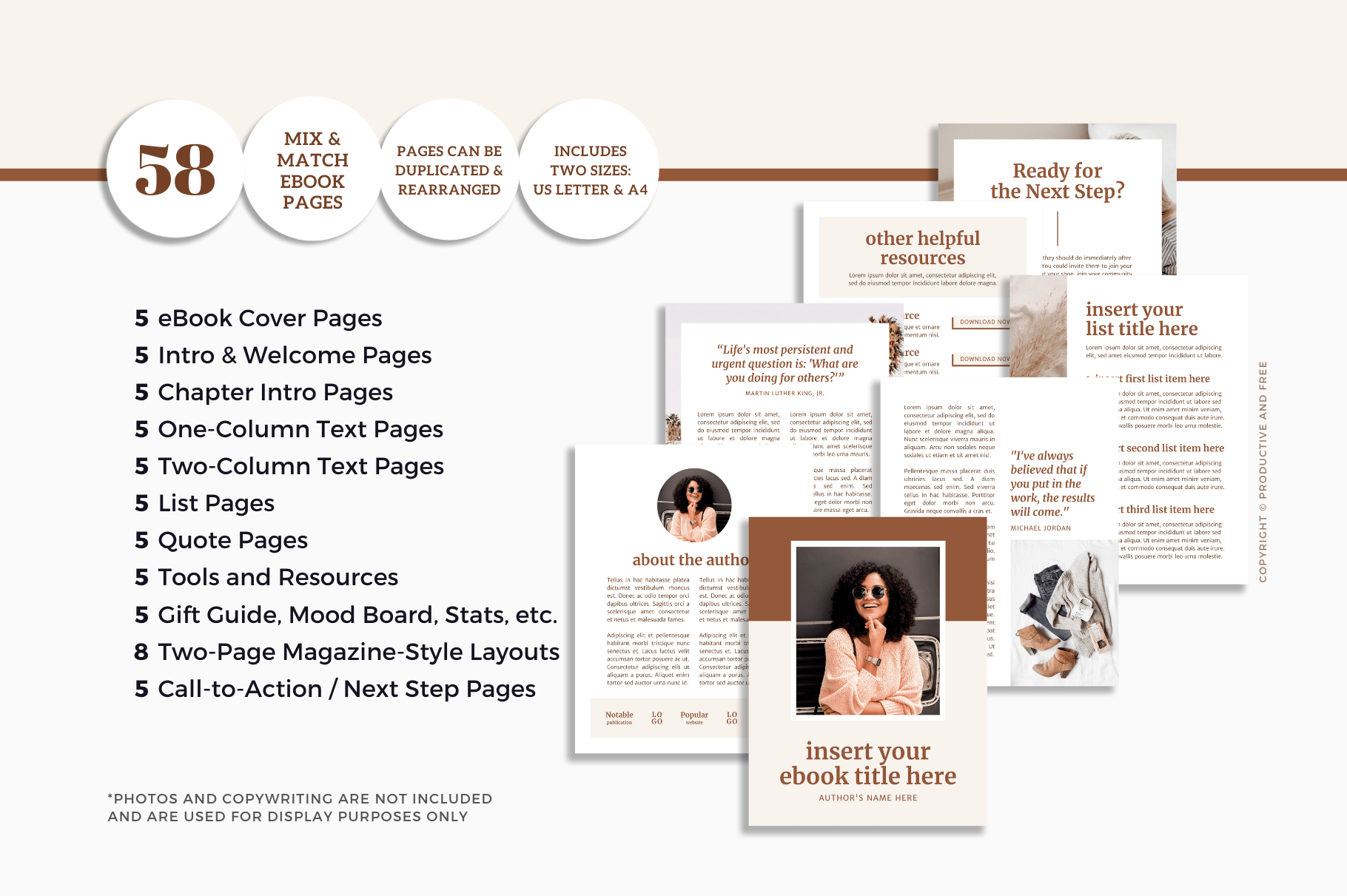 Everything in canva is done in squares! Canva Ebook Template 80 Bundle Productive And Free