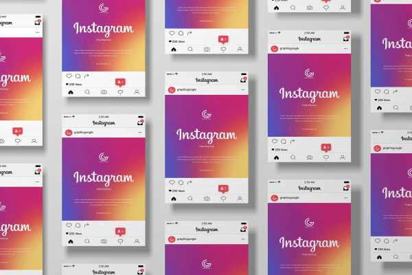 20+ Download Instagram Post Mockup Psd Free