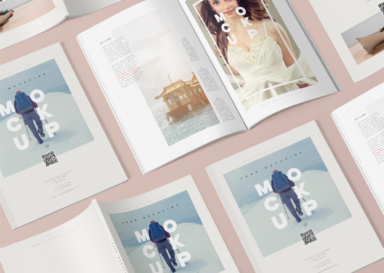 20+ Download A4 Magazine Mockup Free&nbsp;Psd