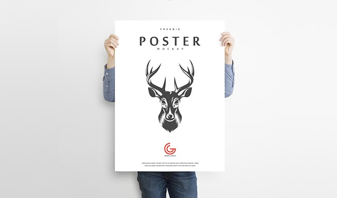 25+ Download Wall Poster Mockup Free Psd