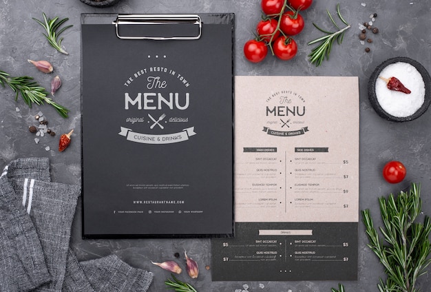 33+ Download Restaurant Menu Mockup Psd Free