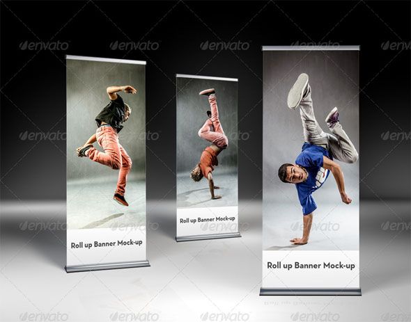 34+ Download Roll Up Banner Mockup Free Psd
