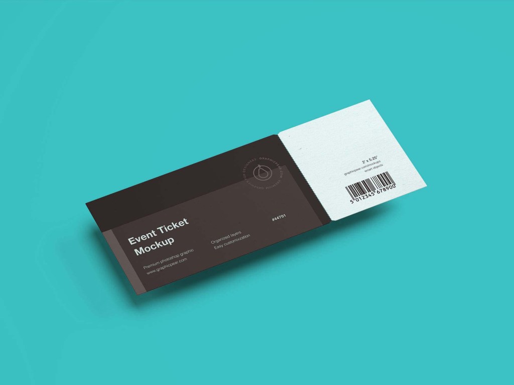 12+ Download Ticket Mockup Free&nbsp;Psd