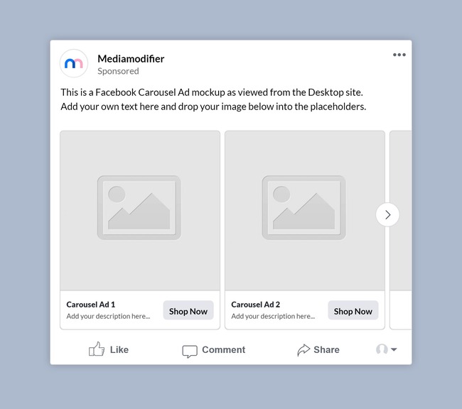 13+ Download Facebook Ad Mockup Psd