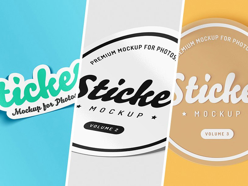 22+ Download Sticker Mockup Free&nbsp;Psd