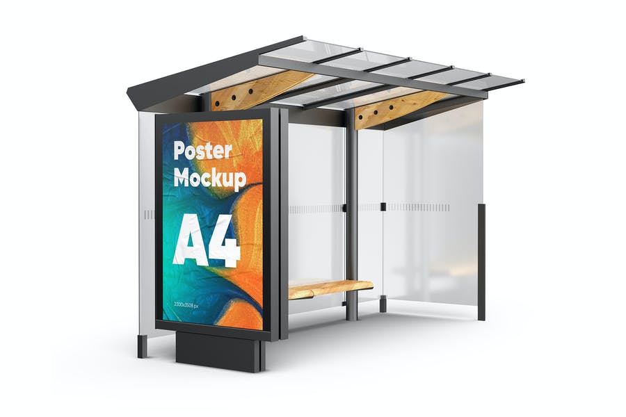 17+ Download Bus Shelter Mockup Free Psd