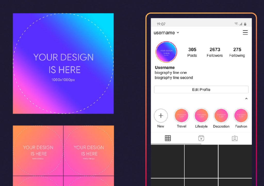 12+ Download Instagram Post Mockup 2020&nbsp;Psd