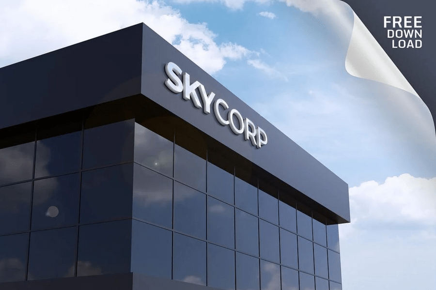 34+ Download Reception Signage Mockup Psd