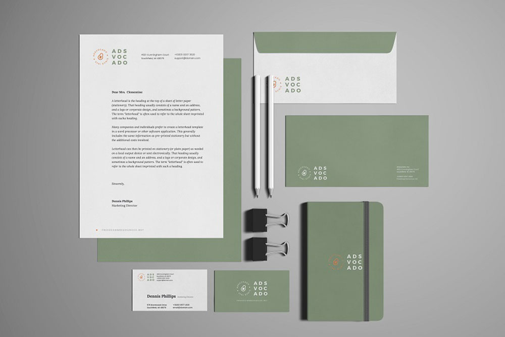 20+ Download Letterhead Mockup Template Free Psd